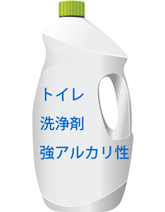 トイレ洗浄剤、強アルカリ性