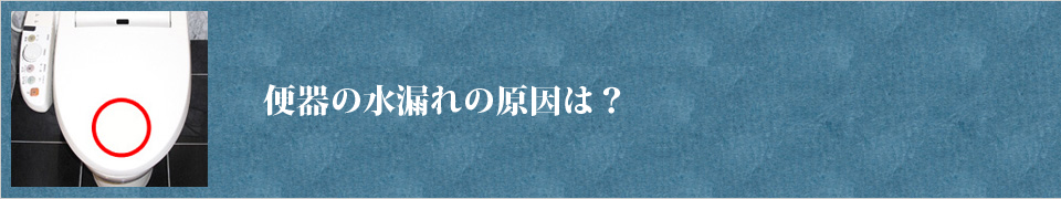 便器の水漏れ